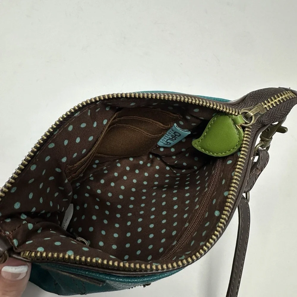 Chala FROG Mini Crossbody Purse Handbag Convertible Straps Turquoise